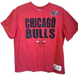 Mitchell & Ness Chicago Bulls Legendary Slub T-Shirt Red Medium EUC